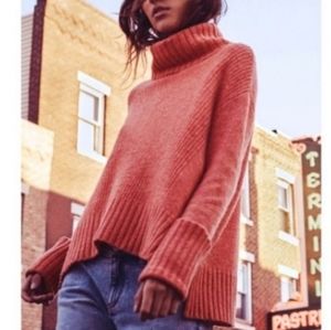 Anthropologie |Moth Fireside wool blend turtleneck